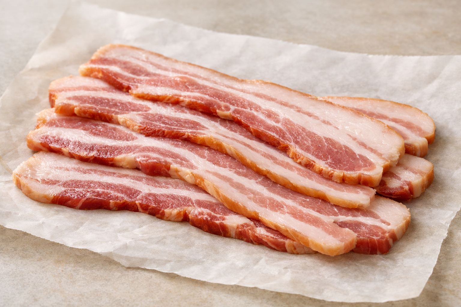 Wie viel wiegt eine Scheibe Speck?