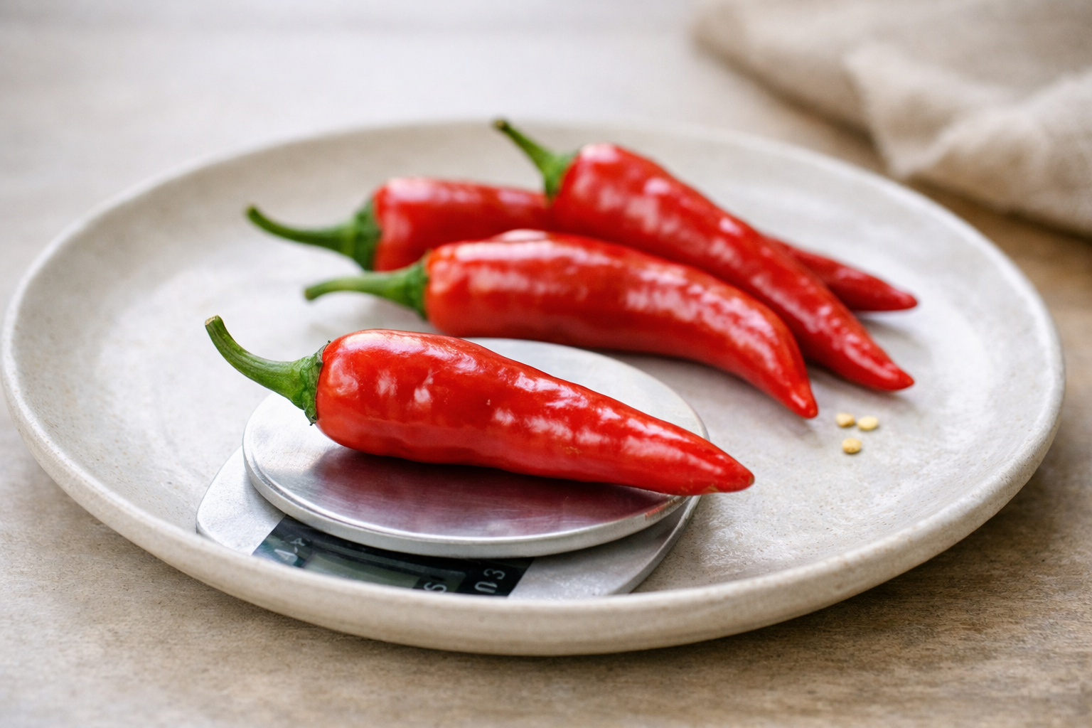 辣椒的重量是多少？