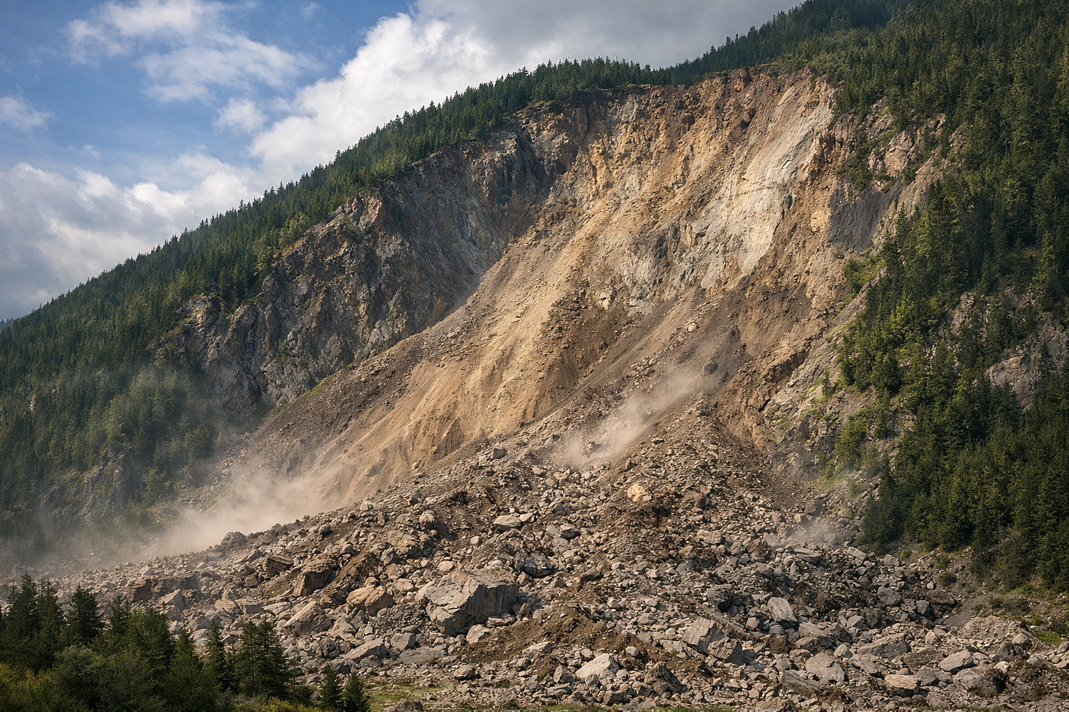 Wie viel wiegt ein Erdrutsch?