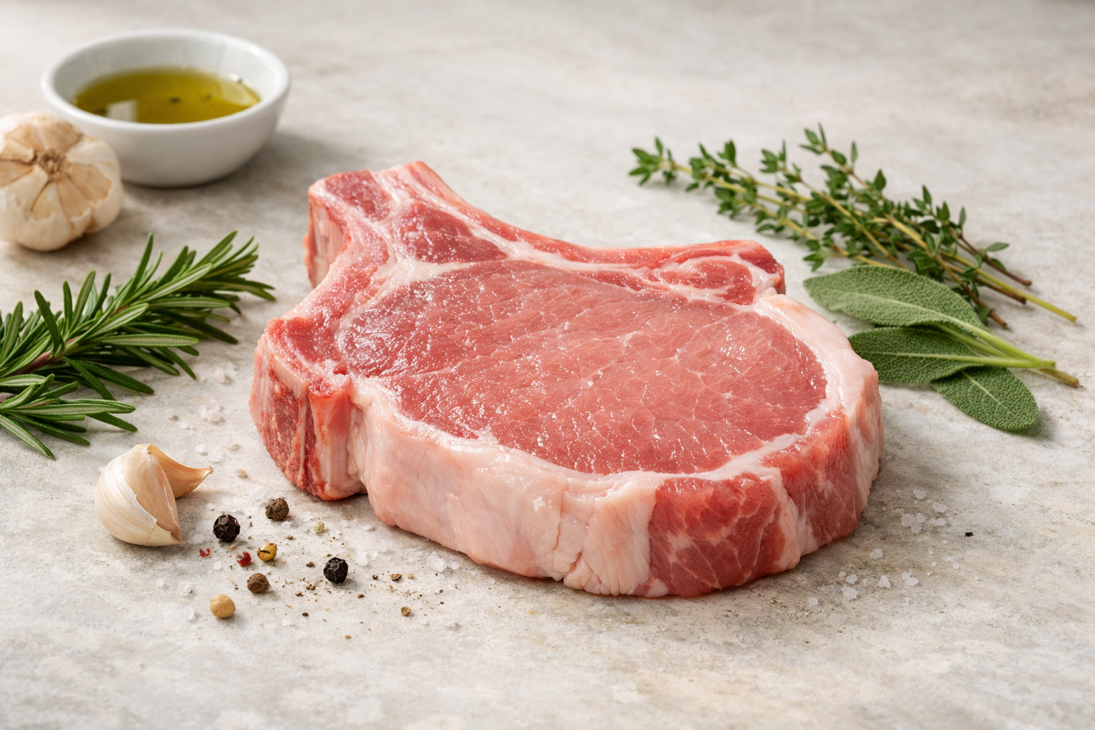 Wie viel wiegt ein Schweinekotelett?