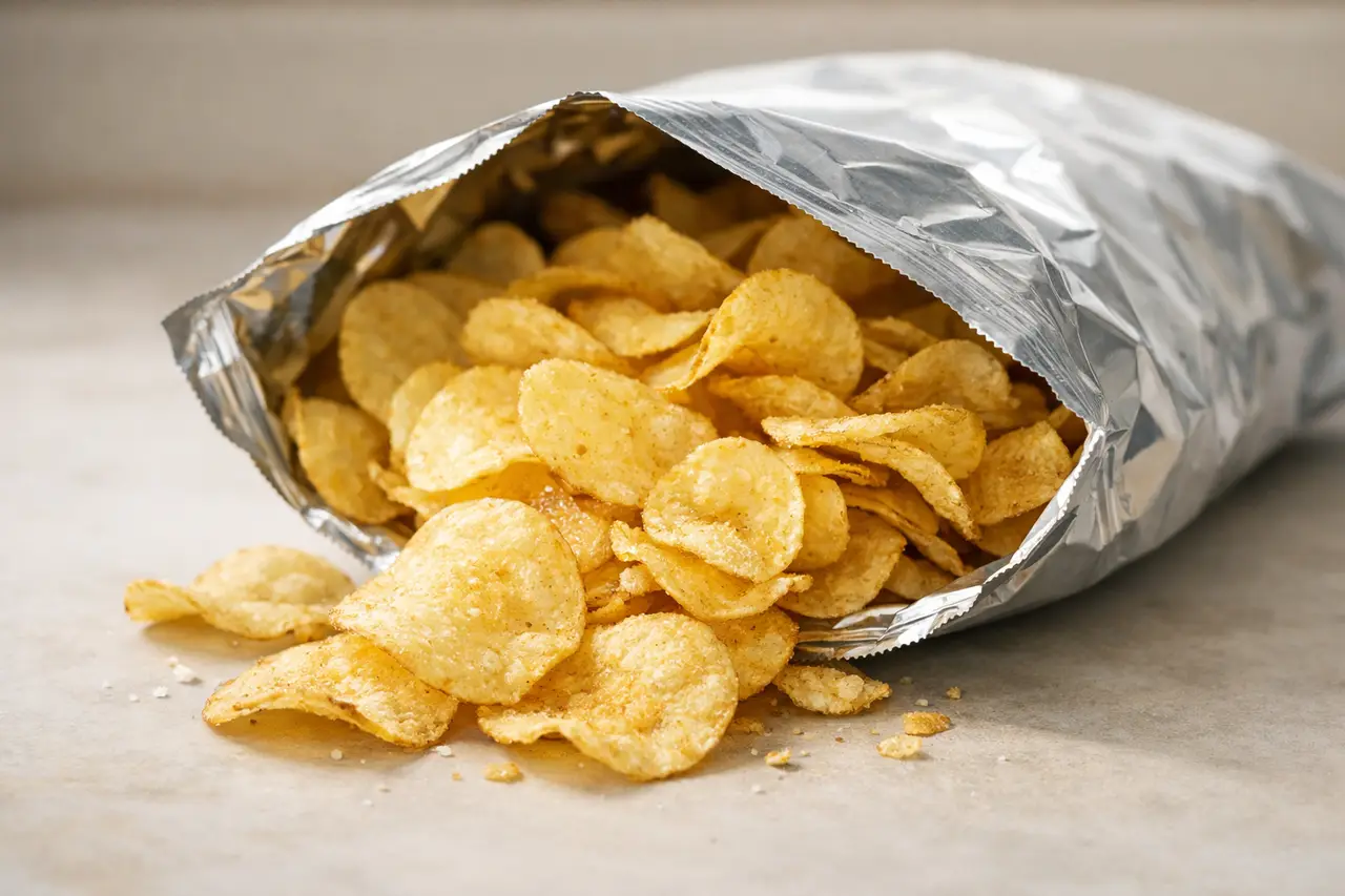 Сколько весит пакет чипсов?