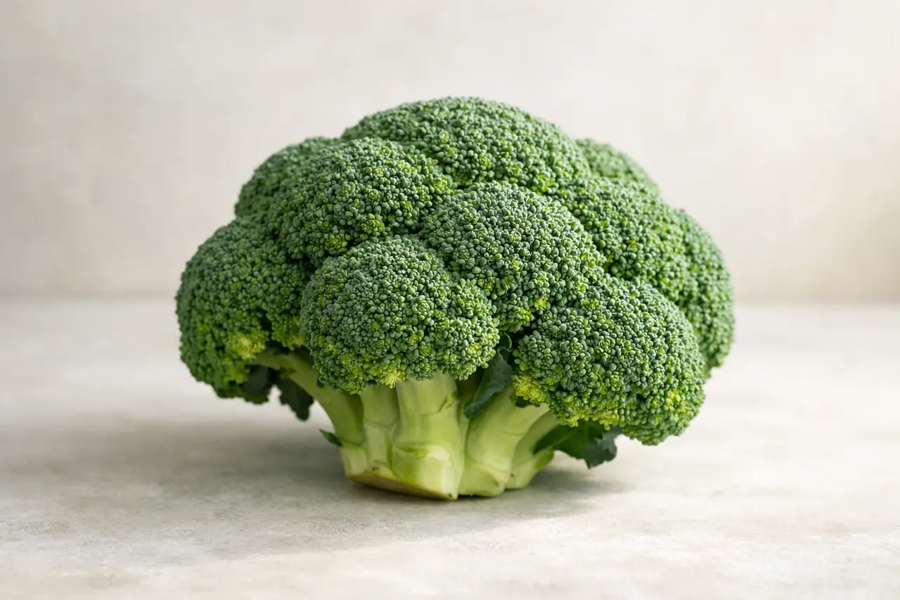 Сколько весит кочан брокколи?