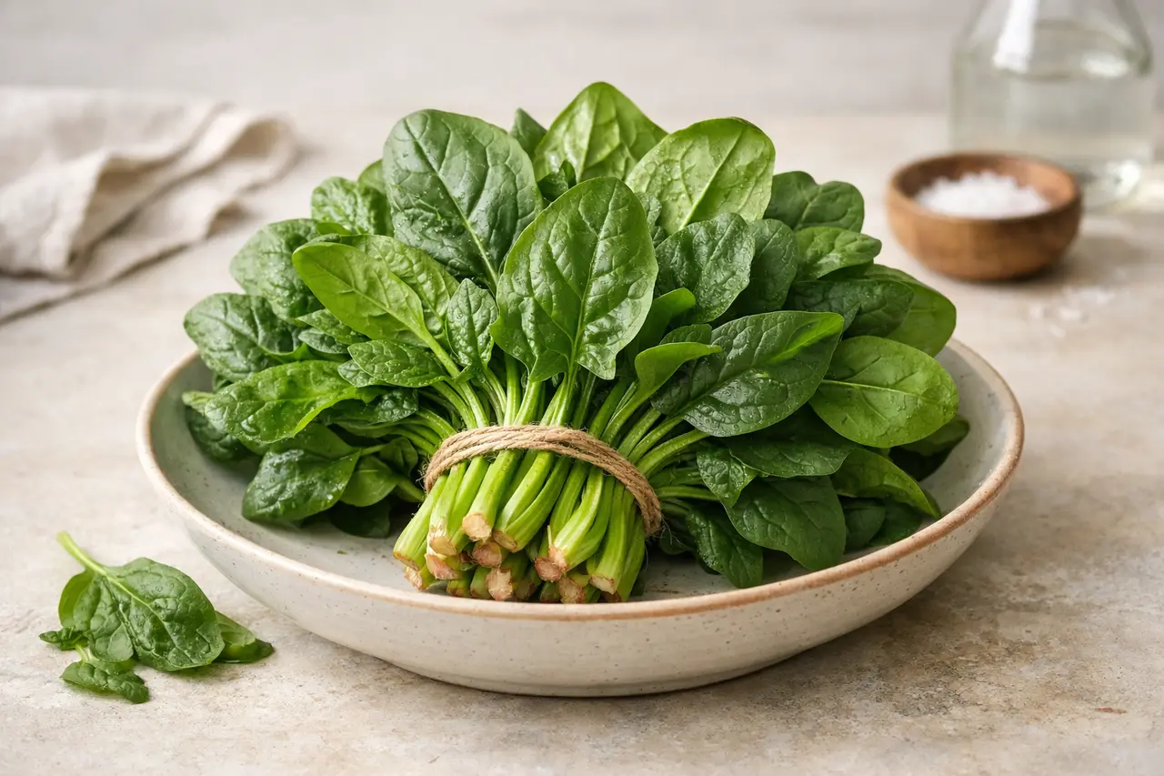 Сколько весит пучок шпината?