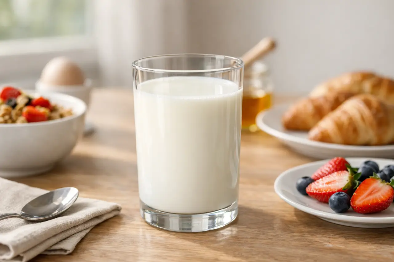 Сколько весит стакан молока?