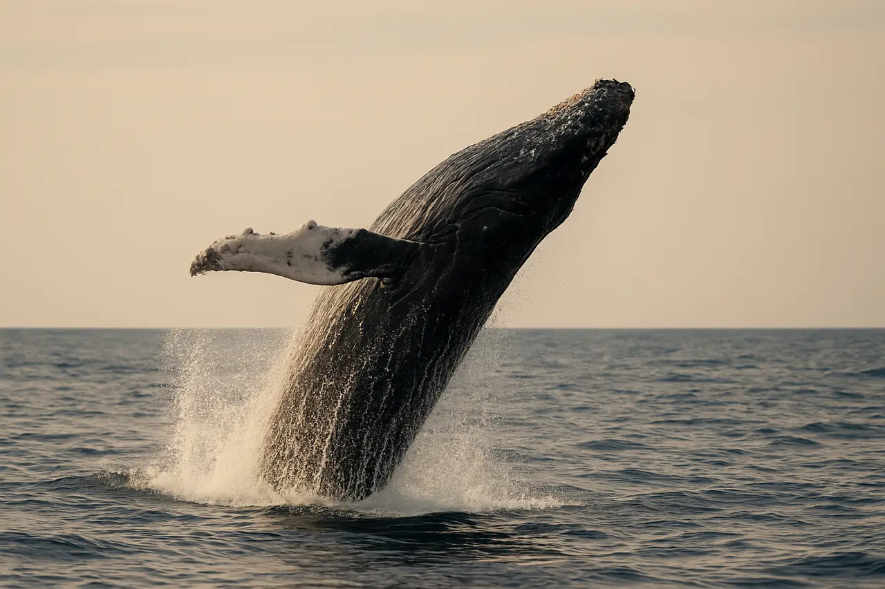 Сколько весит горбатый кит?