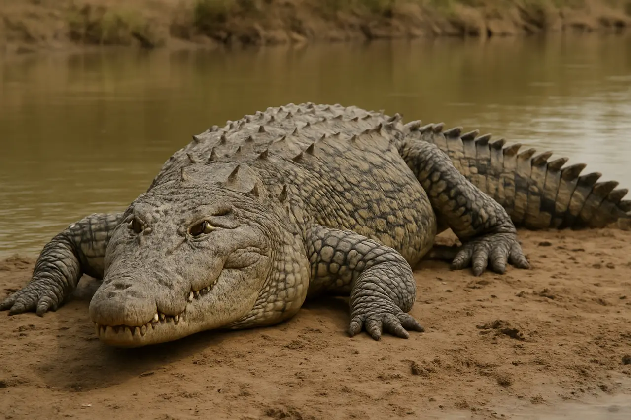 Сколько весит морская крокодила?