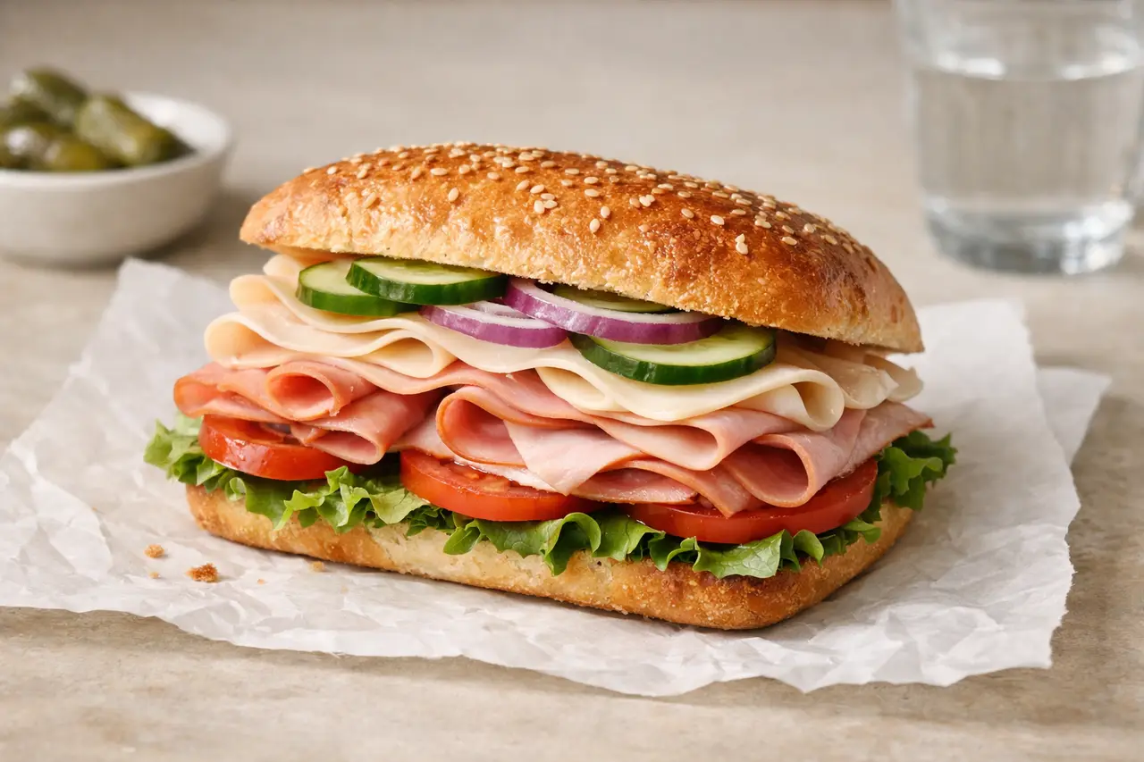 Сколько весит сэндвич?