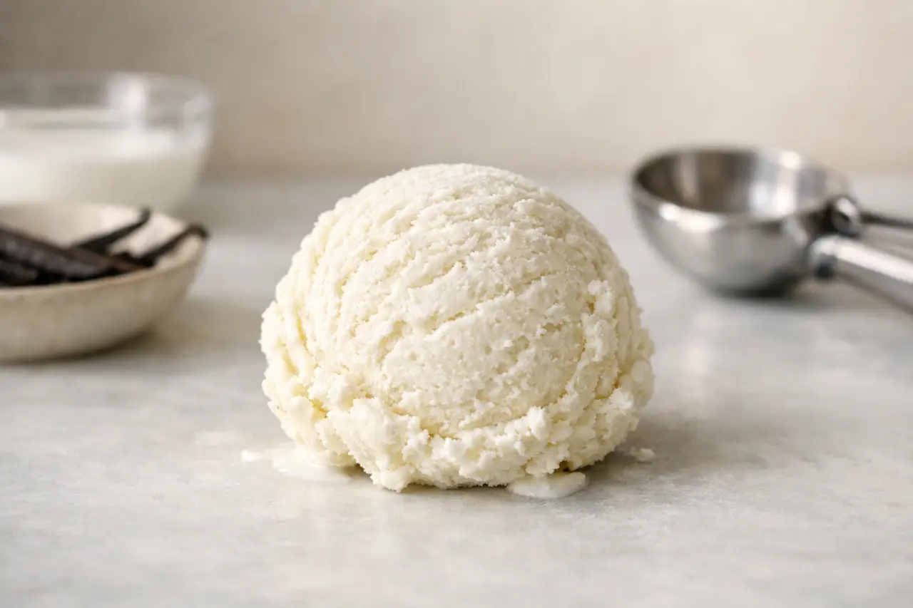 Сколько весит порция мороженого?