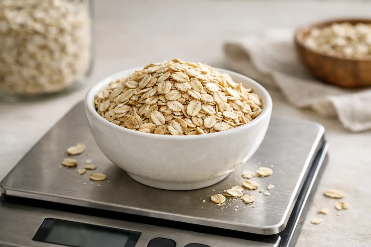 Сколько весит порция овсянки?