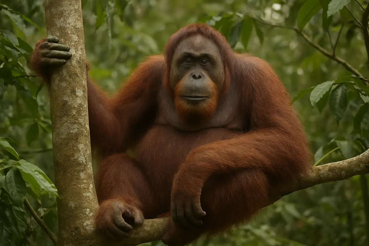 Сколько весит орангутан?