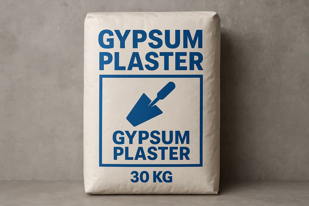 Quanto pesa um saco de gesso de 30 kg?