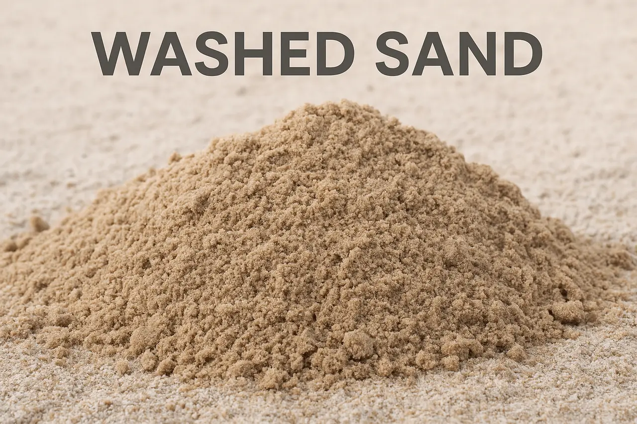 Wie viel wiegt gewaschener Sand?