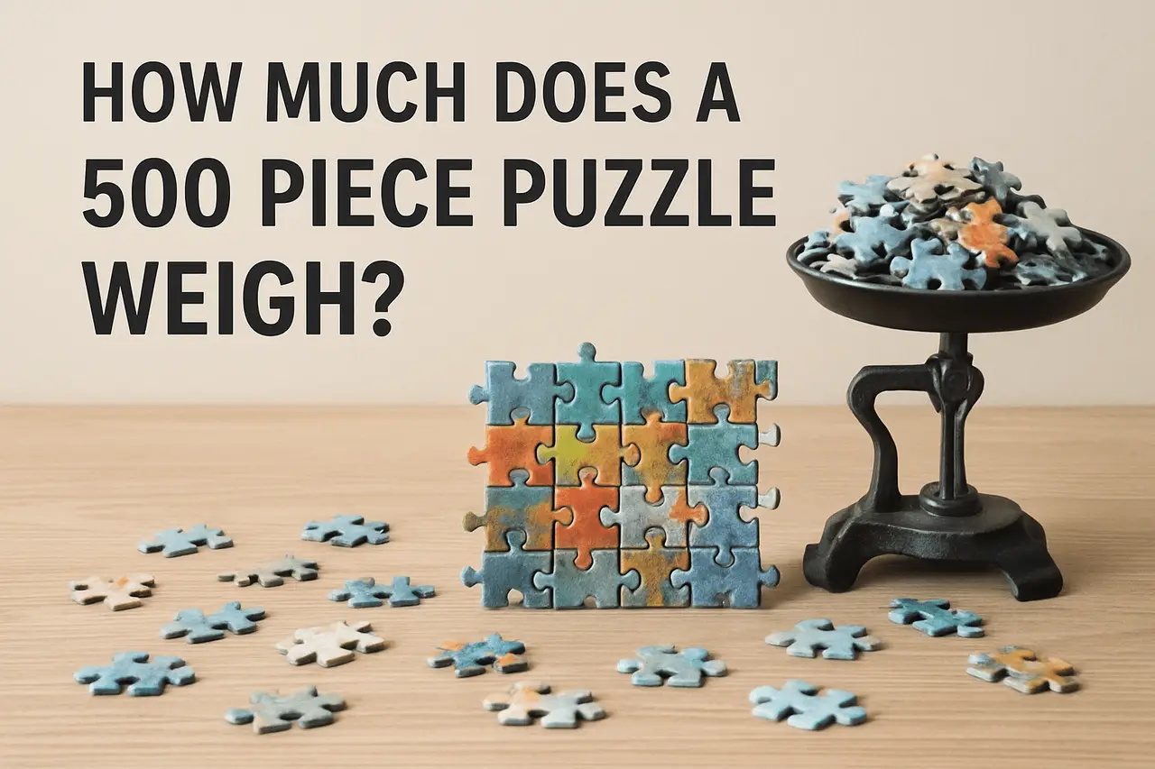 Wie viel wiegt ein 500-teiliges Puzzle?