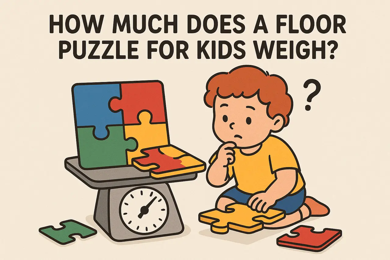 Wie viel wiegt ein Bodenpuzzle für Kinder?