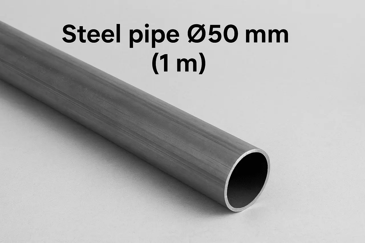 Сколько весит стальная труба диаметром 50 мм (1 м)?