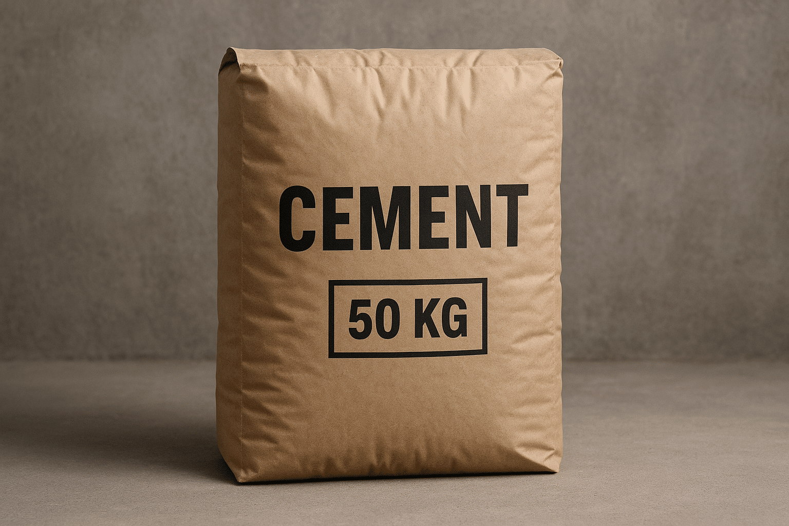 Wie viel wiegt ein 50 kg schwerer Zementsack?
