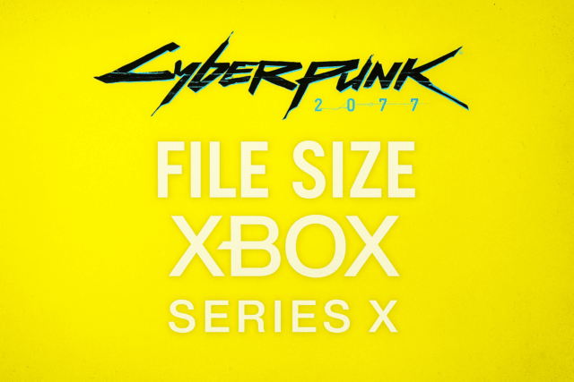 Сколько весит файл Cyberpunk 2077 для Xbox Series X?