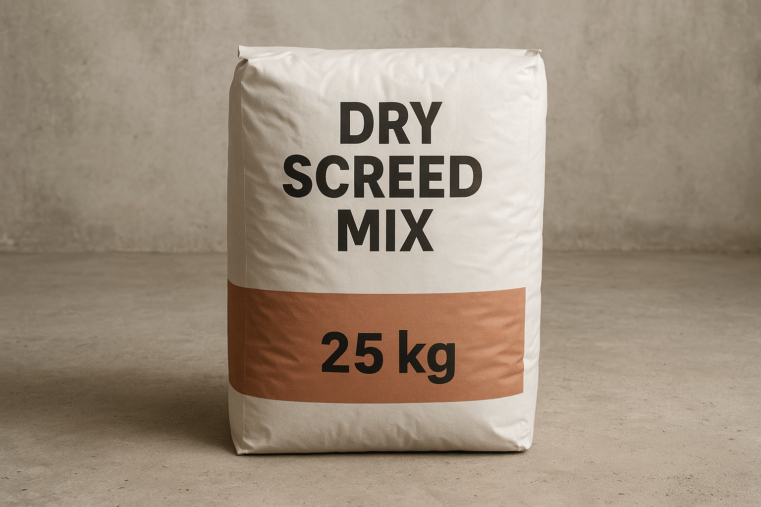 Wie viel wiegt ein 25 kg Sack Trockenestrichmischung?