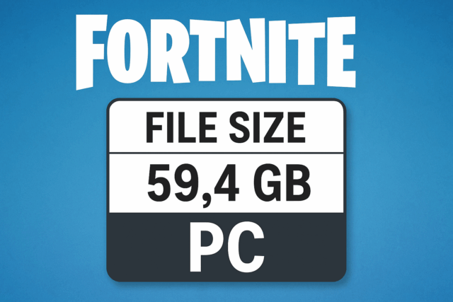 Wie viel wiegt ein PC mit Fortnite-Dateigröße?