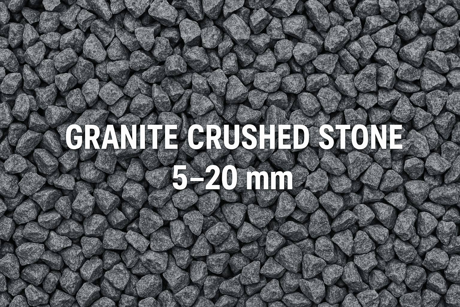 Wie viel wiegt Granitschotter 5–20 mm?