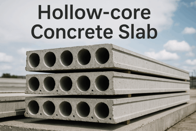 Quanto pesa uma laje de concreto alveolar?