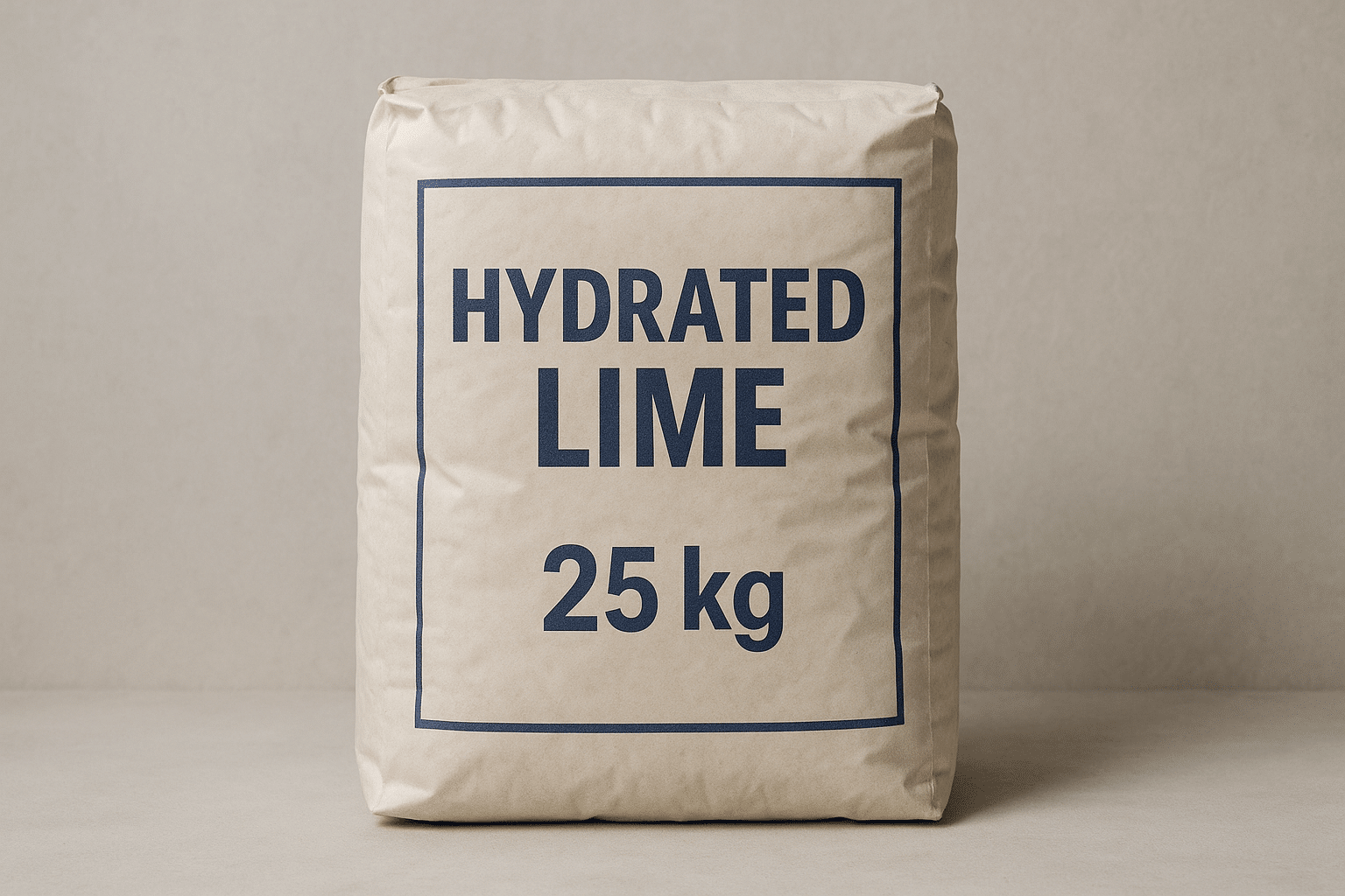 Wie viel wiegt ein 25 kg Sack Löschkalk?