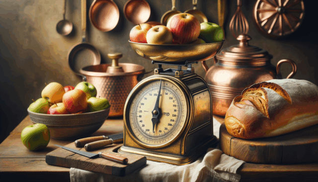Quanto pesa uma balança de cozinha?