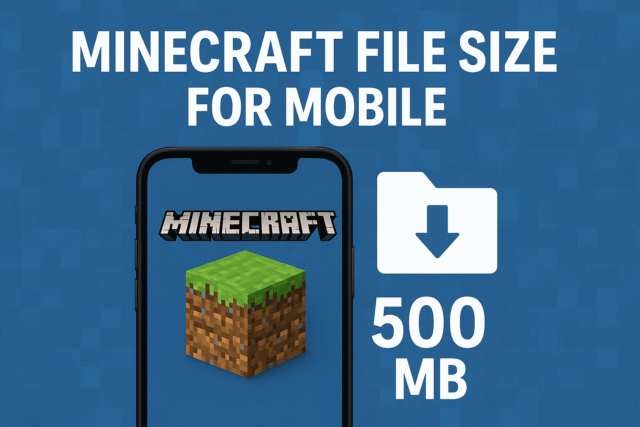 Tamanho do arquivo do Minecraft para celular