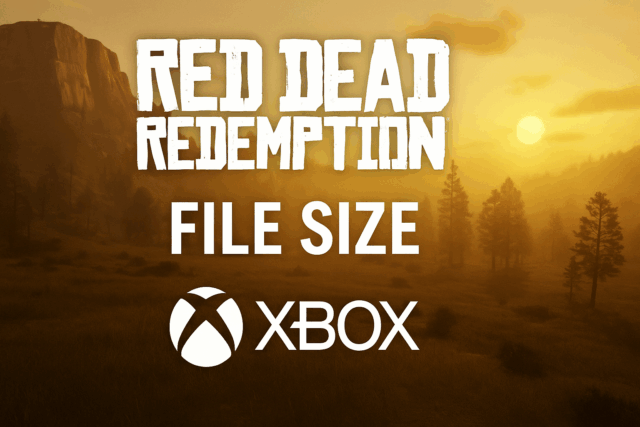 Wie viel wiegt eine Xbox mit Dateigröße von Red Dead Redemption 2?