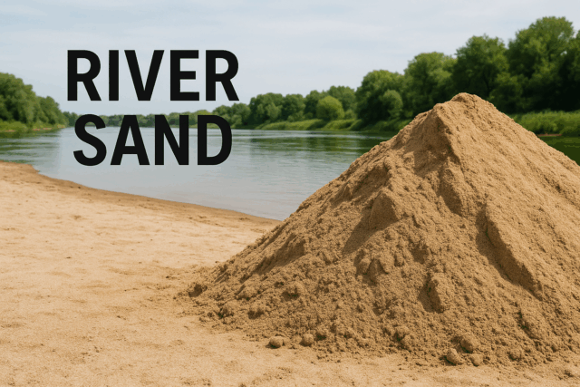 Quanto pesa a areia do rio?