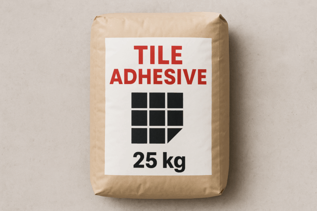 Quanto pesa um saco de adesivo para azulejos de 25 kg?