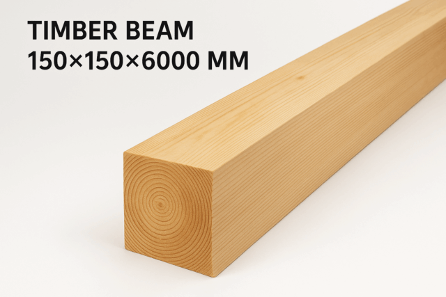 How Much Does a Timber Beam 150×150×6000 mm Weigh?
