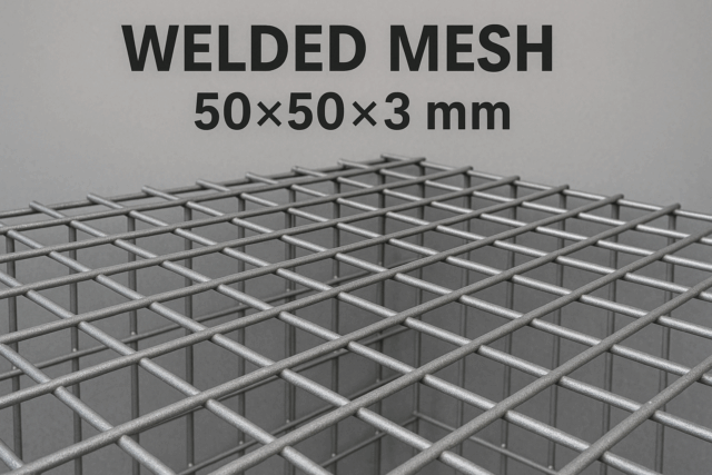 Wie viel wiegt ein Schweißgitter 50×50×3 mm?