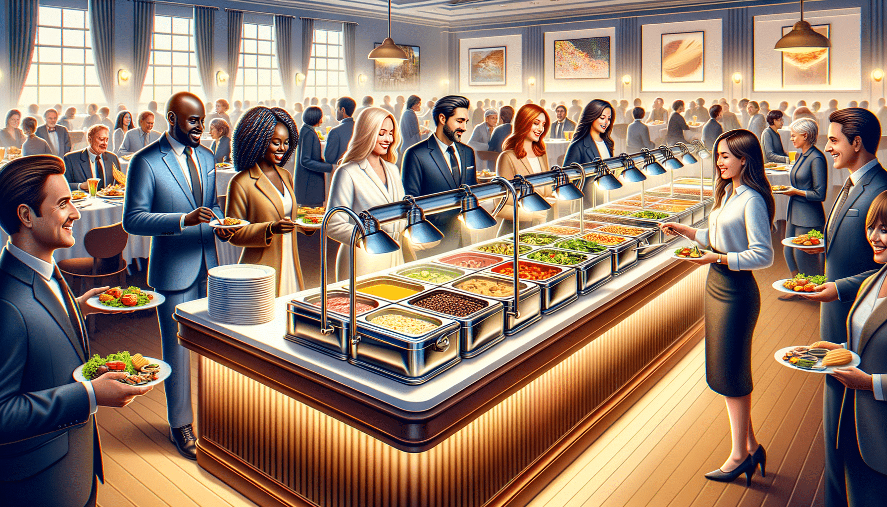 Wie viel wiegt ein Buffet-Server?