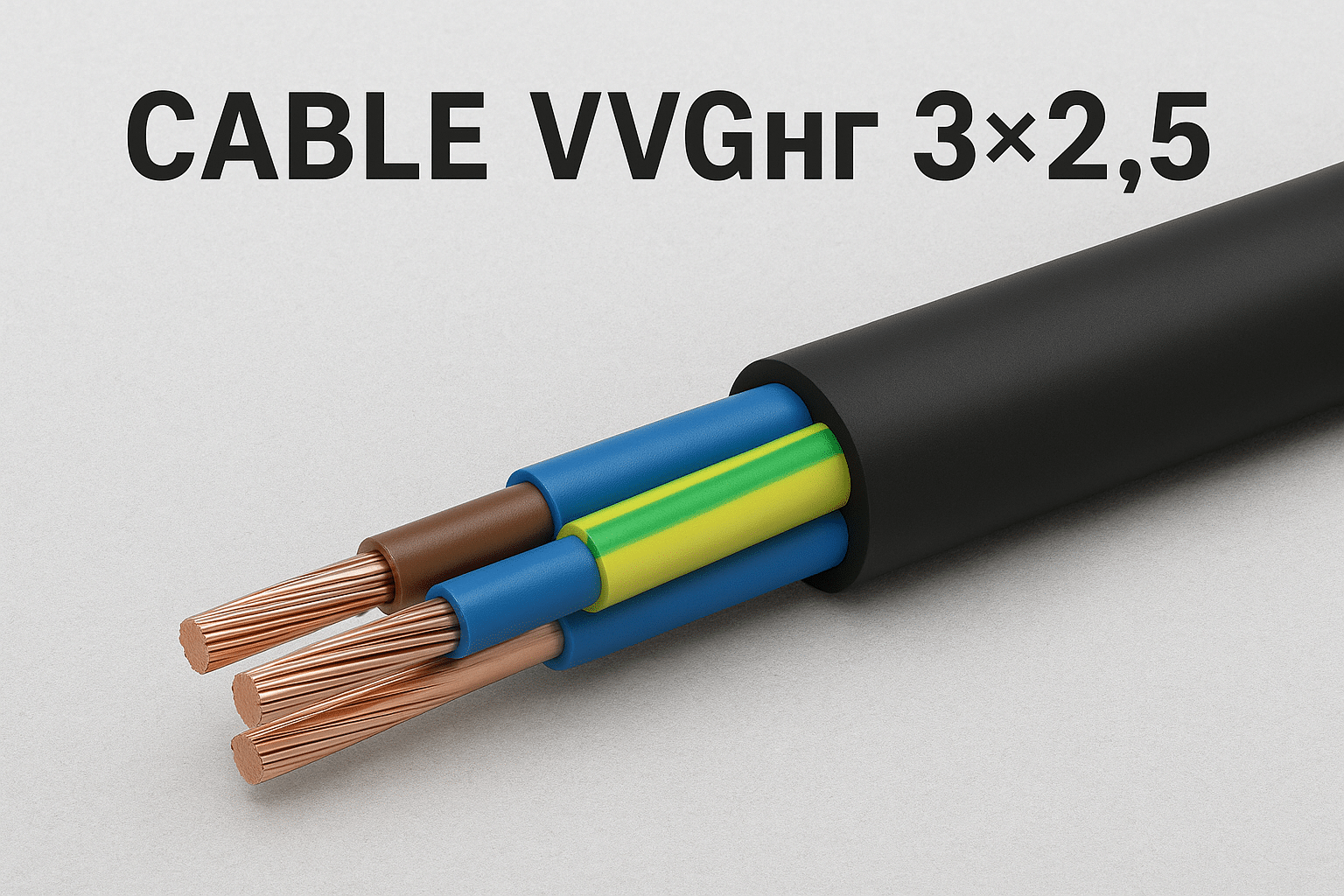 Wie viel wiegt ein Kabel VVGng 3×2,5?