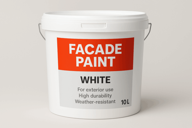 Tinta para fachada balde de 10 L