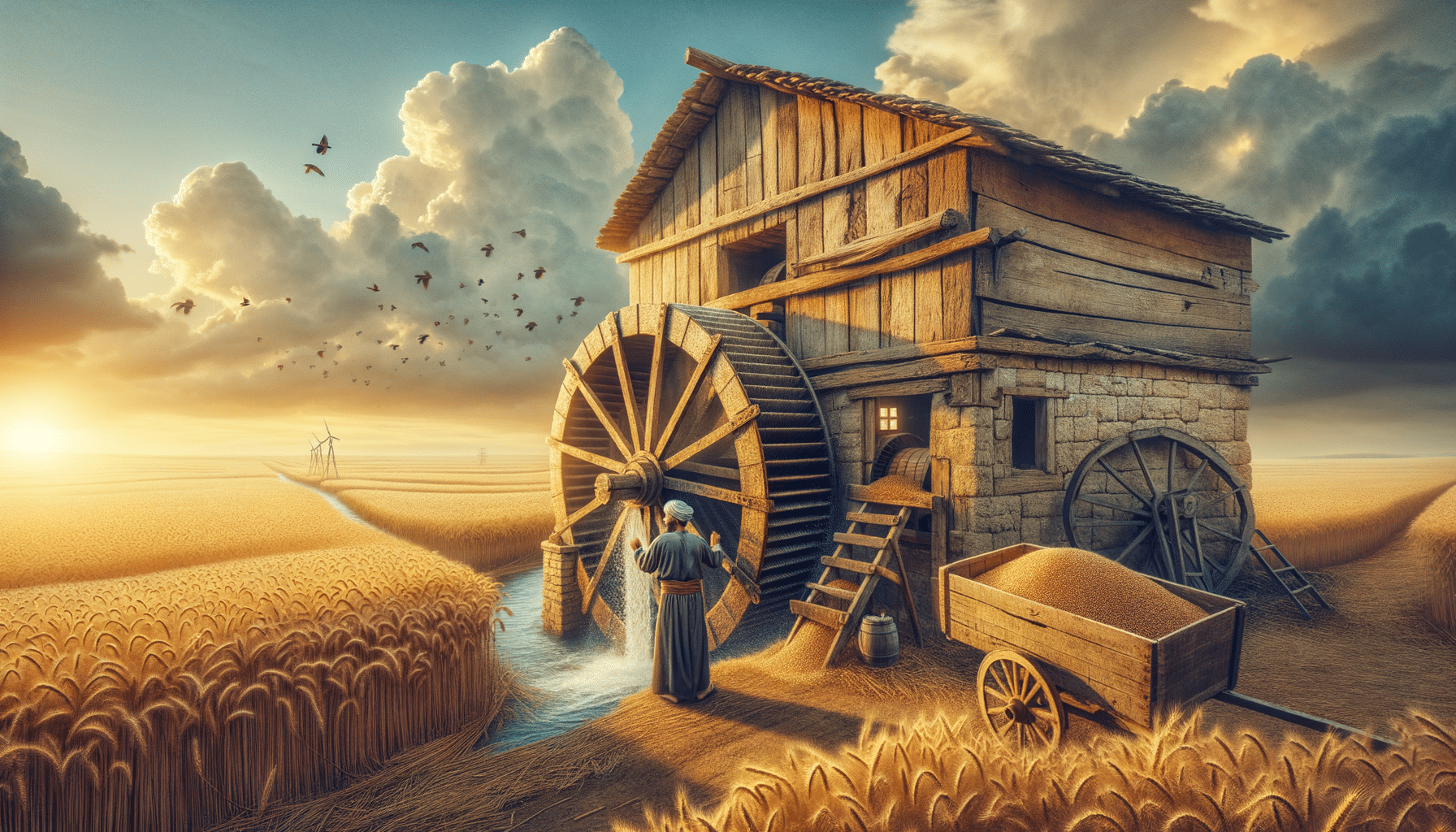 Wie viel wiegt eine Getreidemühle?