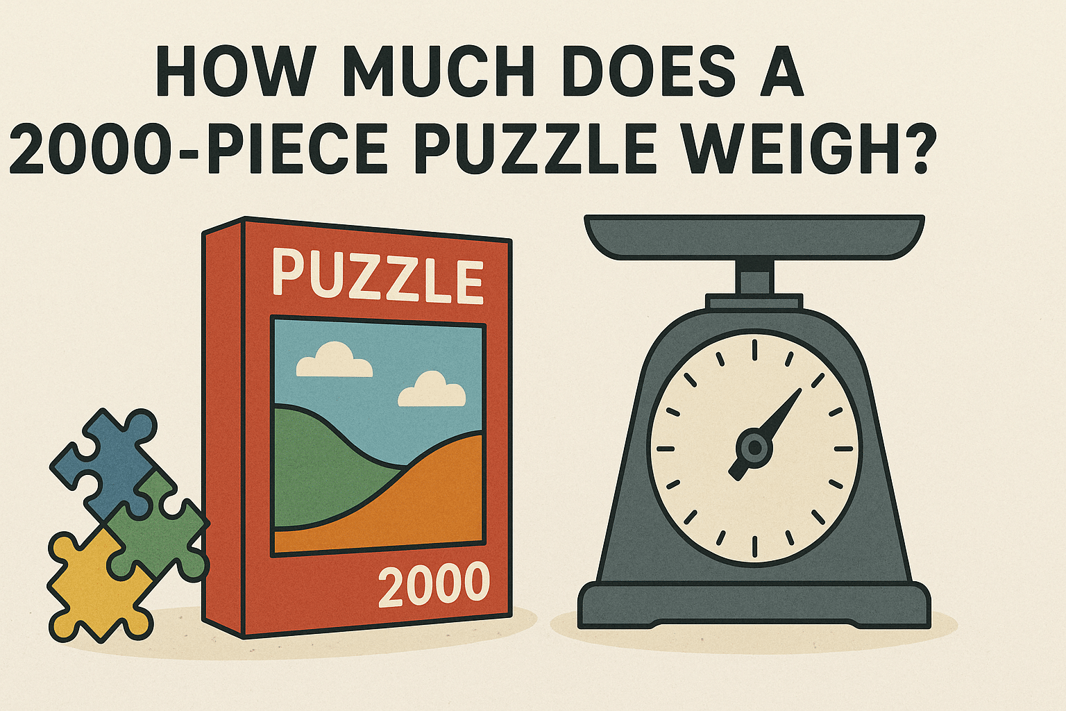 Wie viel wiegt ein 2000-teiliges Puzzle? Eine faszinierende Frage