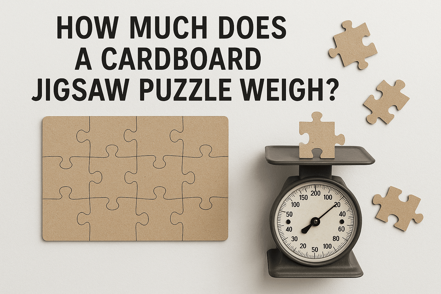 Wie viel wiegt ein Puzzle aus Pappe?