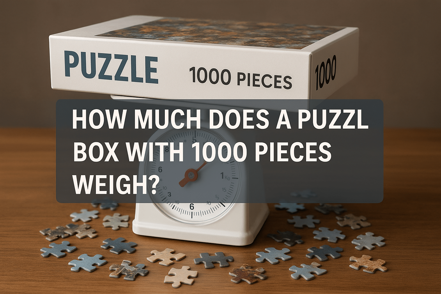 Wie viel wiegt eine Puzzlebox mit 1000 Teilen?
