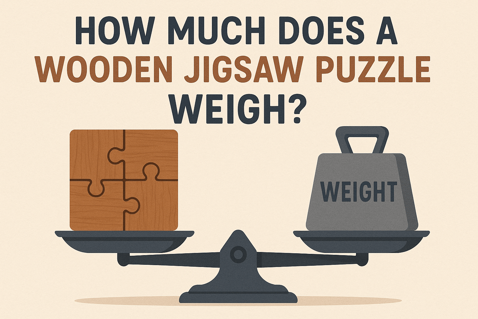 Wie viel wiegt ein Holzpuzzle?