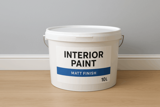 Quanto pesa um balde de 10 litros de tinta para interiores?