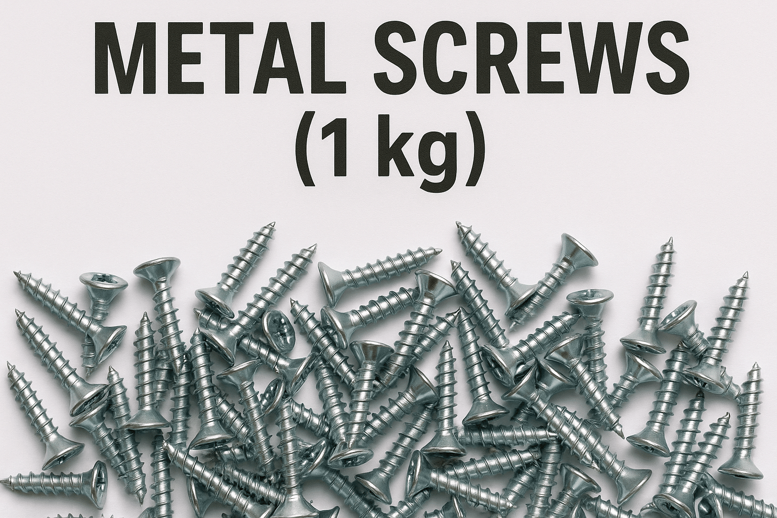 Wie viel wiegt eine Metallschraube (1 kg)?