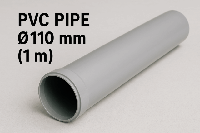 How Much Does a PVC Pipe Ø110 mm (1 m) Weigh?