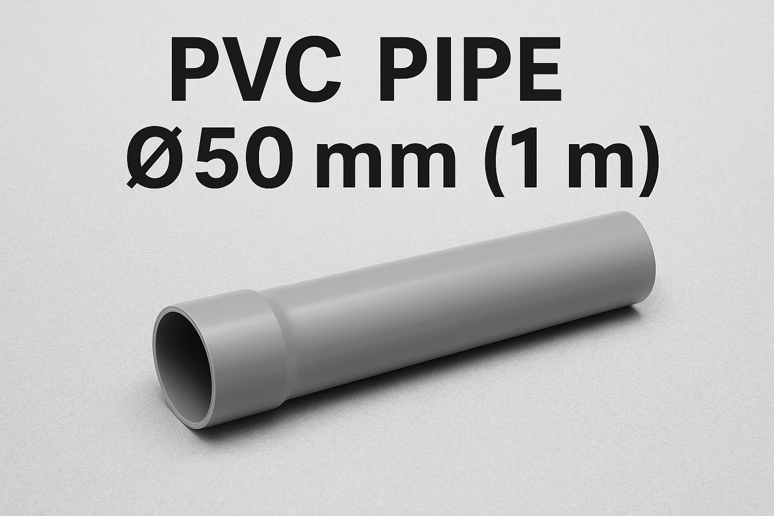 Wie viel wiegt ein PVC-Rohr mit Ø50 mm (1 m)?
