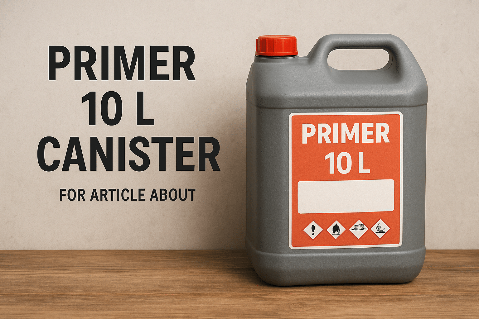 Wie viel wiegt ein Primer-10-Liter-Kanister?