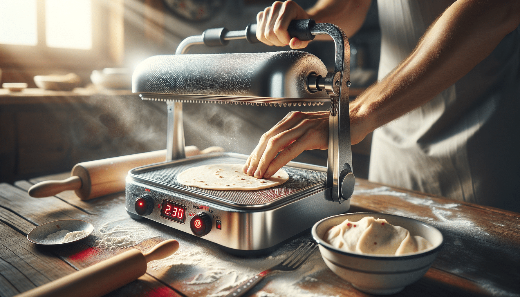 Wie viel wiegt eine Tortillapresse (elektrisch)?