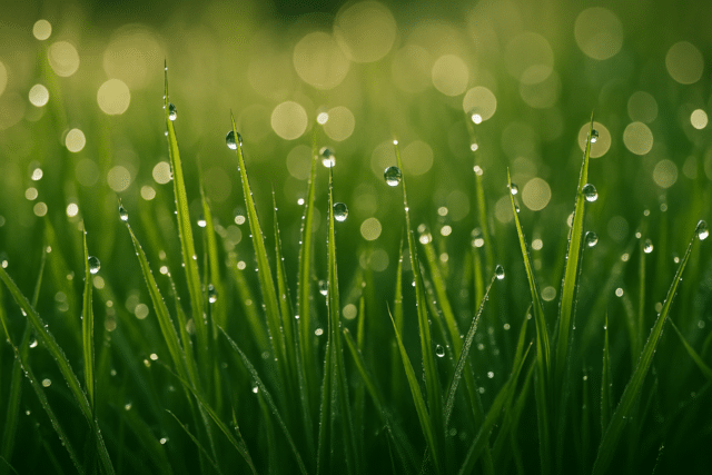 How Much Does a Dew on Grass Weigh?