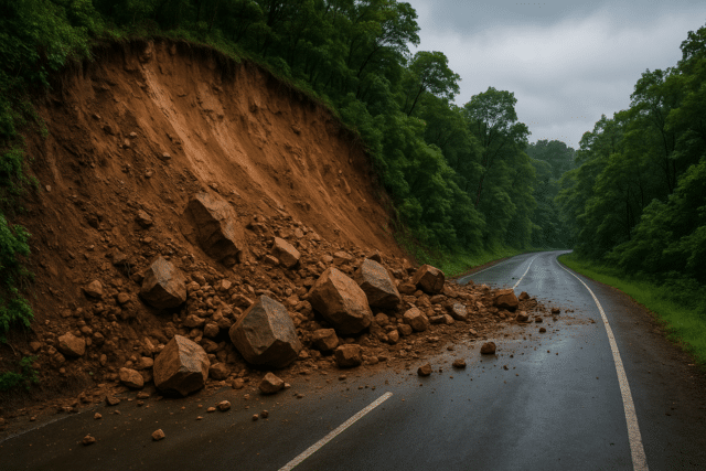 Сколько весит оползень?