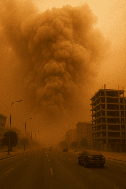 Сколько весит песчаная буря?